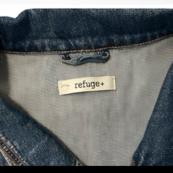 90s R&B Kinda Love Denim Jacket Distressed Graphic Oversized Streetwear - Picture 4 of 6